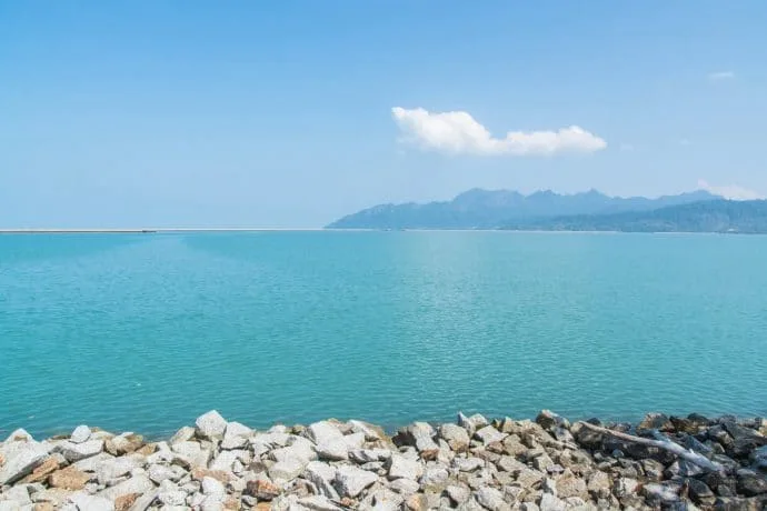 sea ​​view from langkawi island - malaysia
