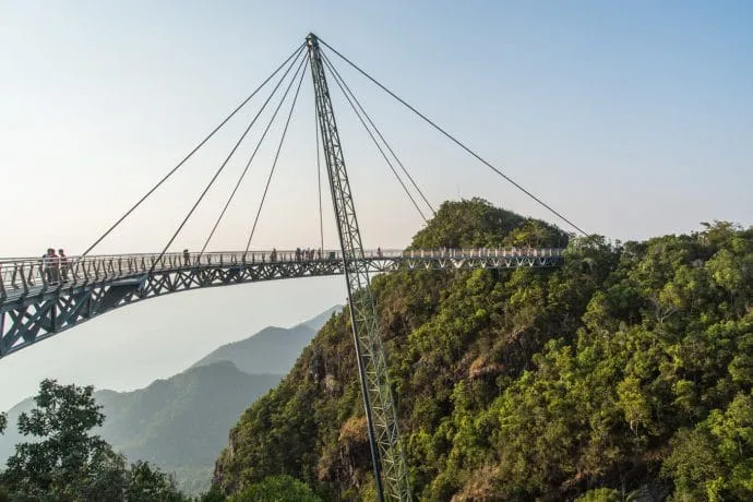 suspension bridge sky bridge langkawi - malaysia
