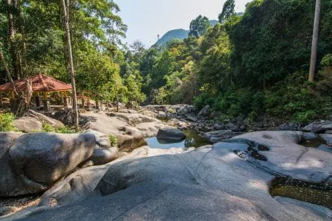 seven wells waterfall langkawi - malaysia