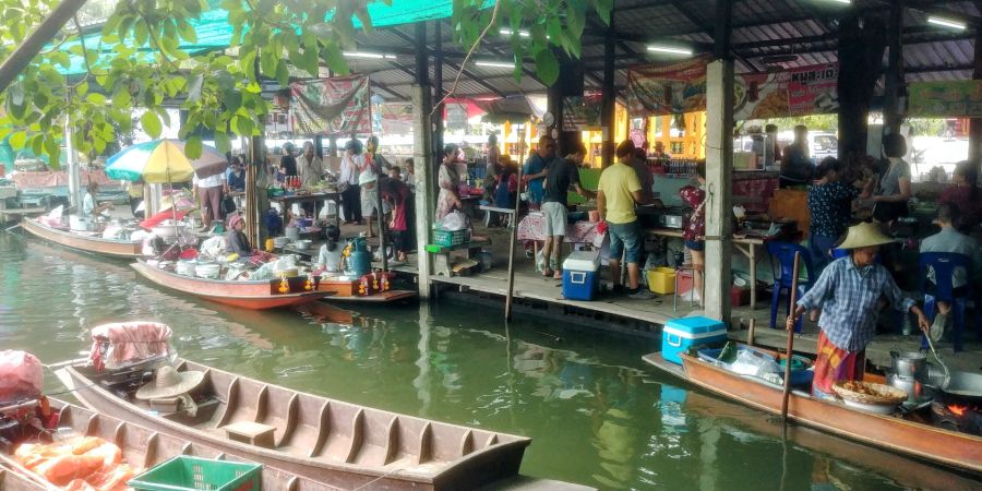 marché flottant wat saphan khlong bangkok