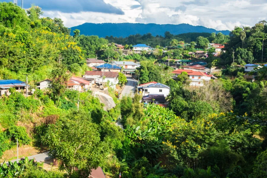 surroundings of ban thoet region of mae salong