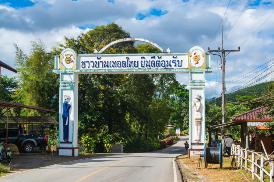 arrival at ban thoet north thailand