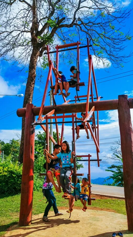 traditional akha swing mae salong nai northern thailand