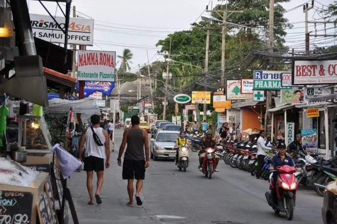 chaweng street koh samui