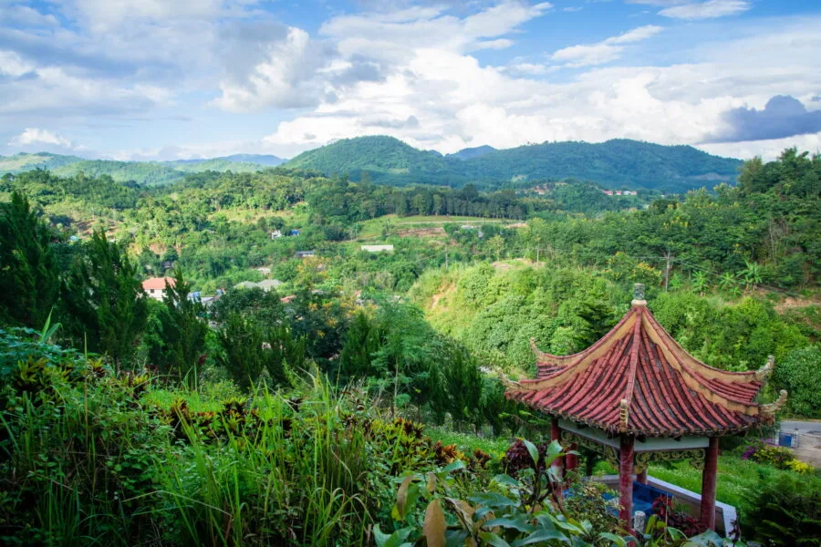 view from huai phueng shrine near ban thoet