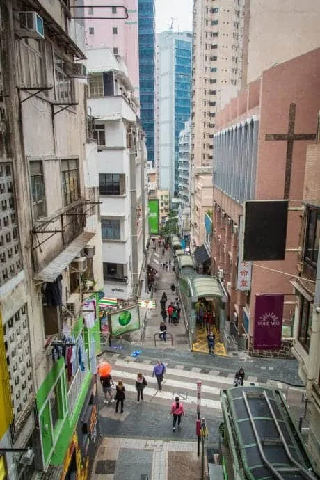 central mid-levels escalator - hong kong
