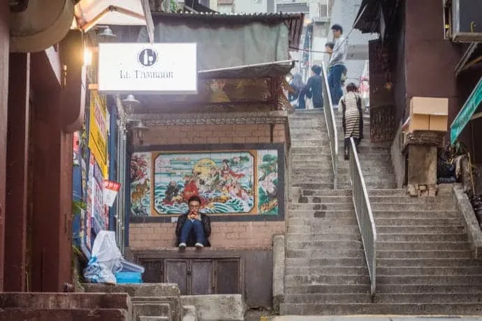 peel street stairs - hong kong
