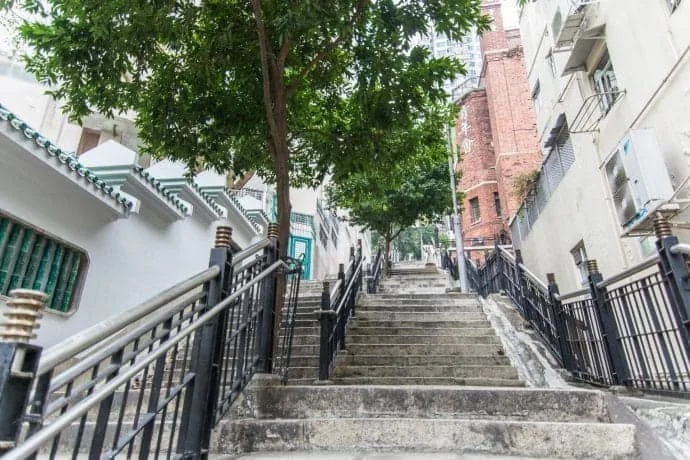 stairs to bridges st - hong kong