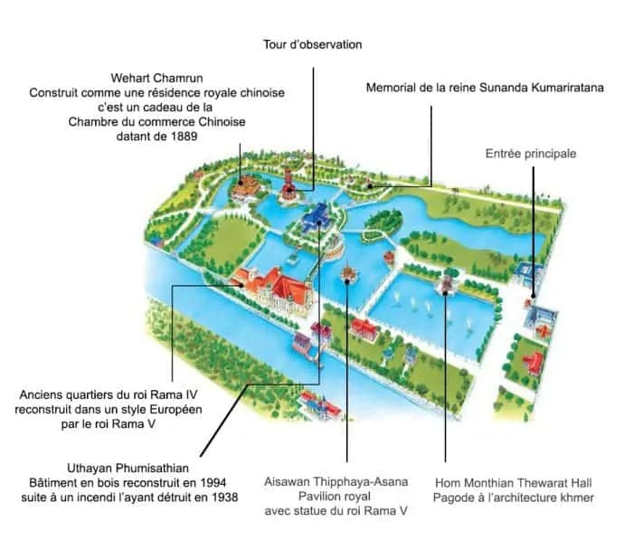 bang-pa-in palace plan