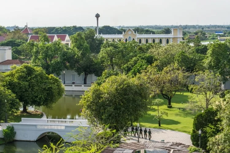 bang pa in palace view - thailand