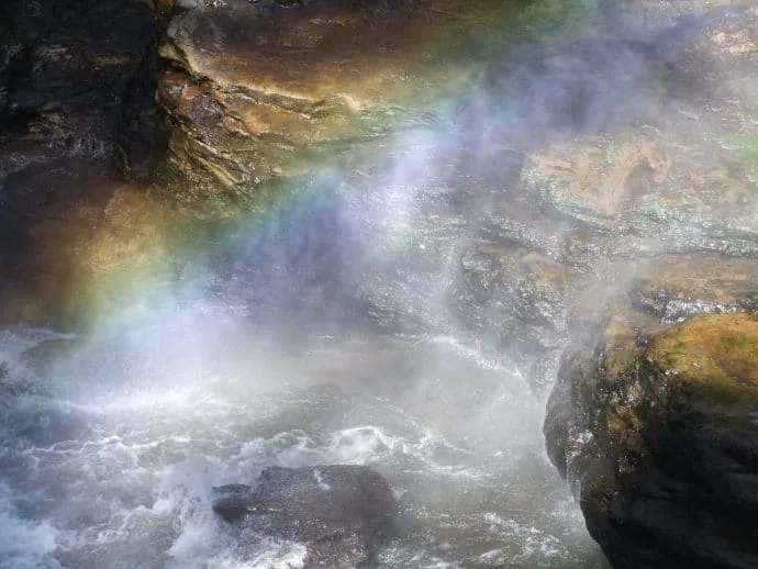 rainbow wachirathan waterfall doi inthanon