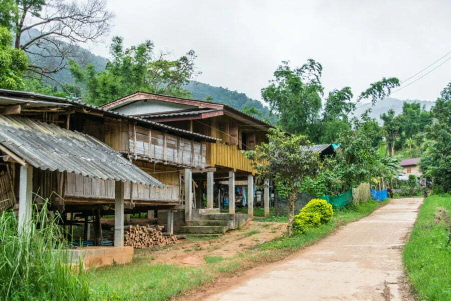 in village mae klang doi inthanon - thailand