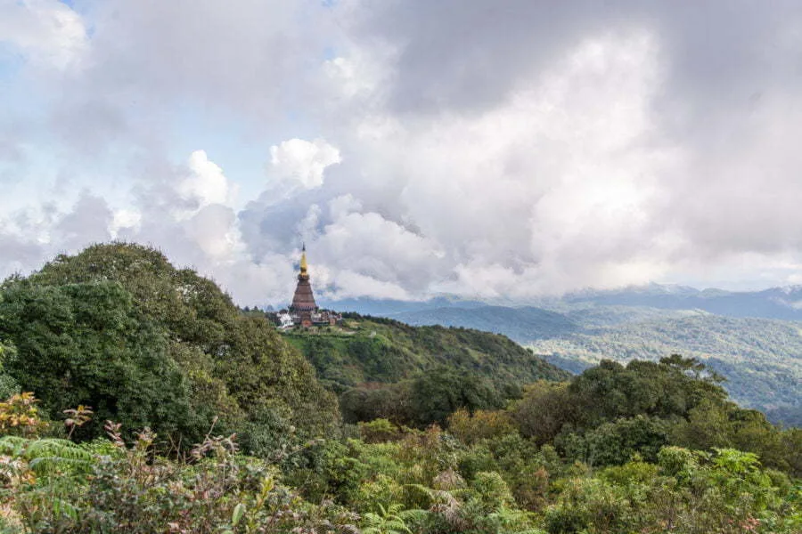 kew mae pan nature trail view royal pagodas doi inthanon