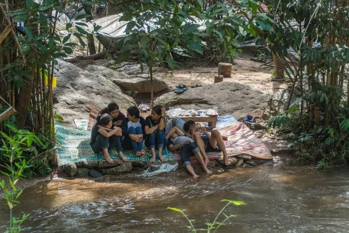 mae klang waterfall doi inthanon picnic - chiang mai