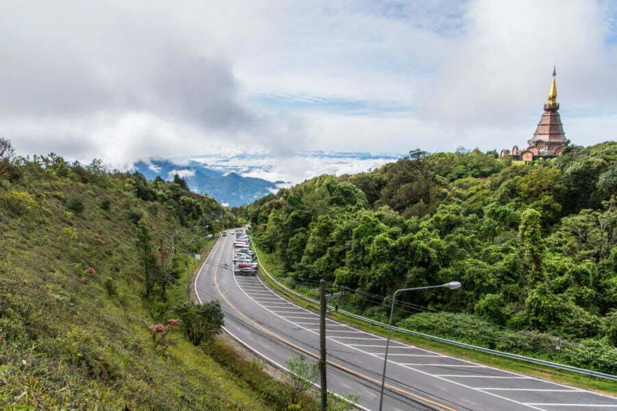 road to doi inthanon - chiang mai - thailand
