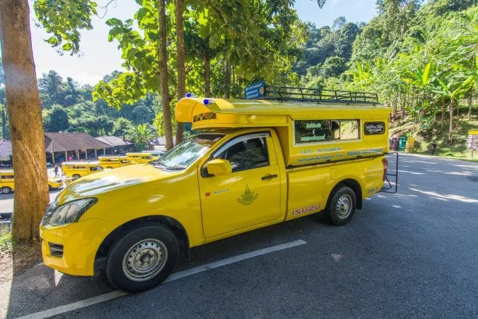 songthaew taxi doi inthanon