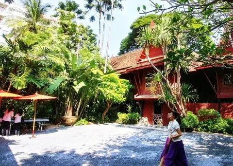 yard in front of jim thompson house