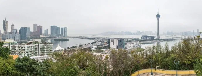 view of macau from notre-dame de penha chapel