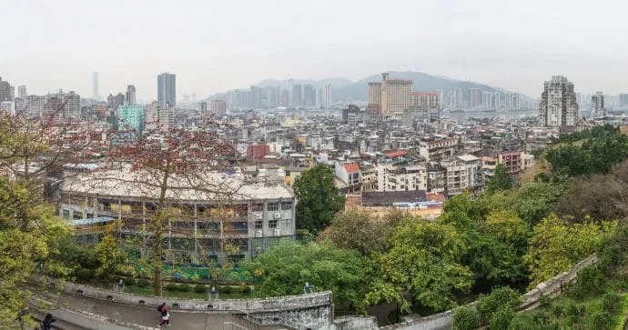 view of macao from fort monte - macao