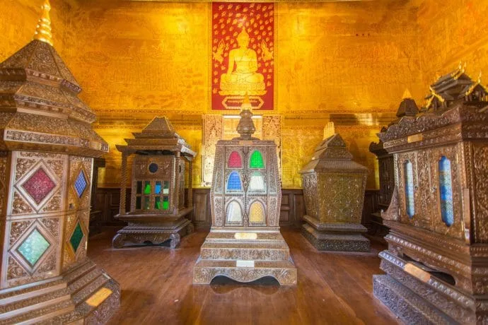 wat pra dhat pha-ngao library - chiang saen - thailand