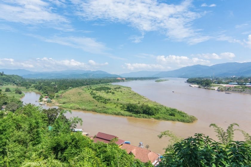 point vue triangle d-or - nord thailande point vue triangle d-or - nord thailande