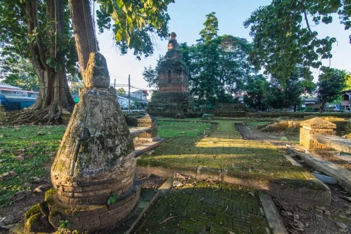 a ruin of chiang saen - thailand