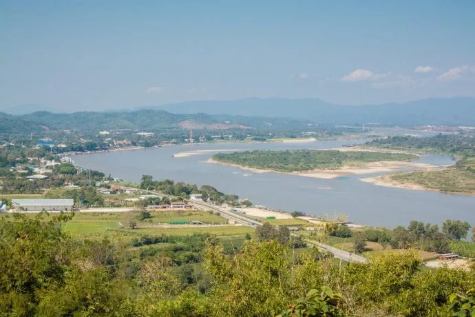north view wat phra that pha-ngao - chiang saen - thailand
