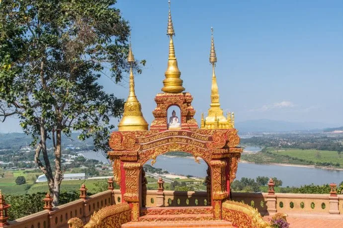 view wat phra that pha-ngao - chiang saen - thailand