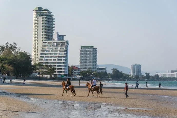 horses beach hua hin - thailand