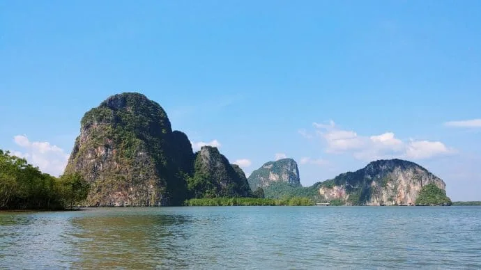 phang nga bay south thailand in january