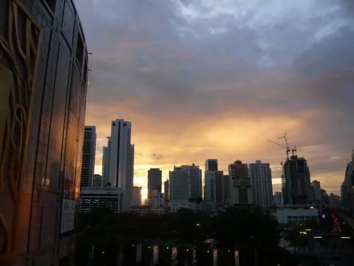 sunset bangkok september