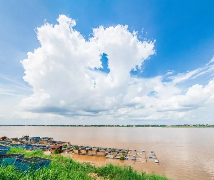 mekong river mukdahan in june