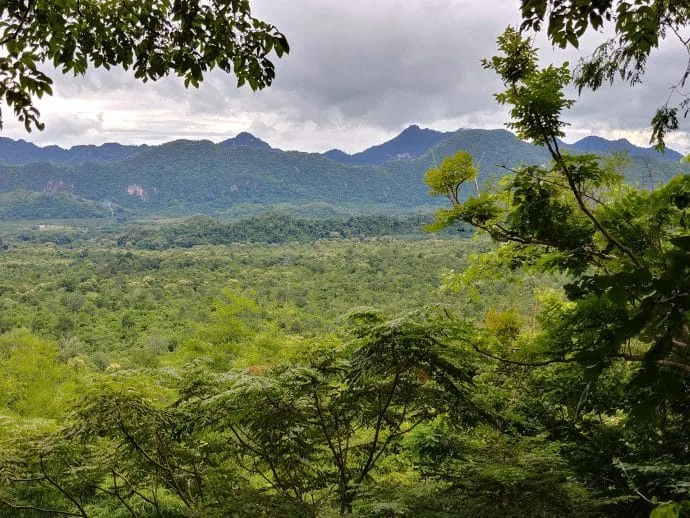 kanchanaburi landscape in august