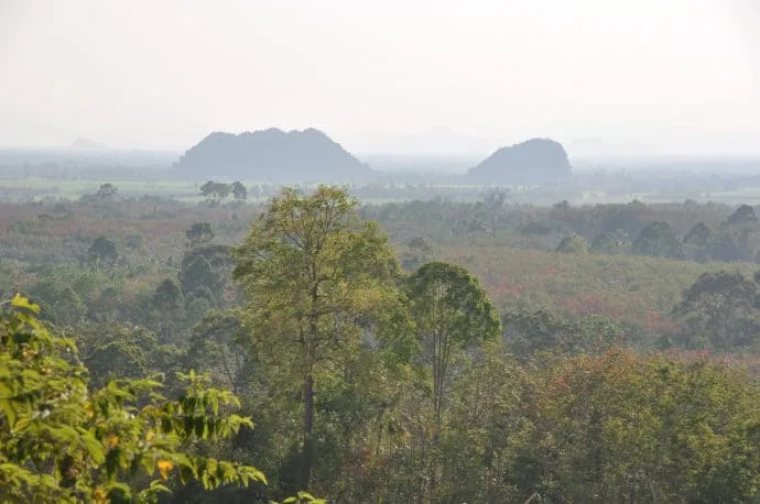 phattalung landscape south thailand in march