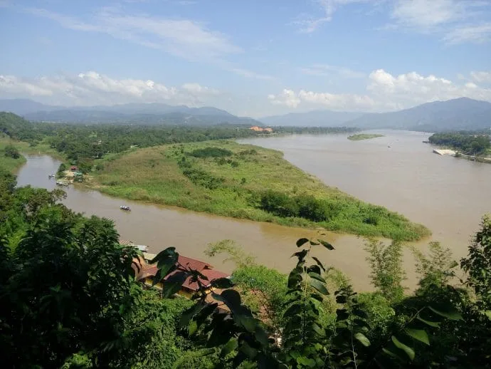 landscape golden triangle thailand november