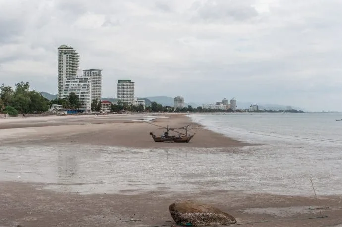 hua hin beach in july