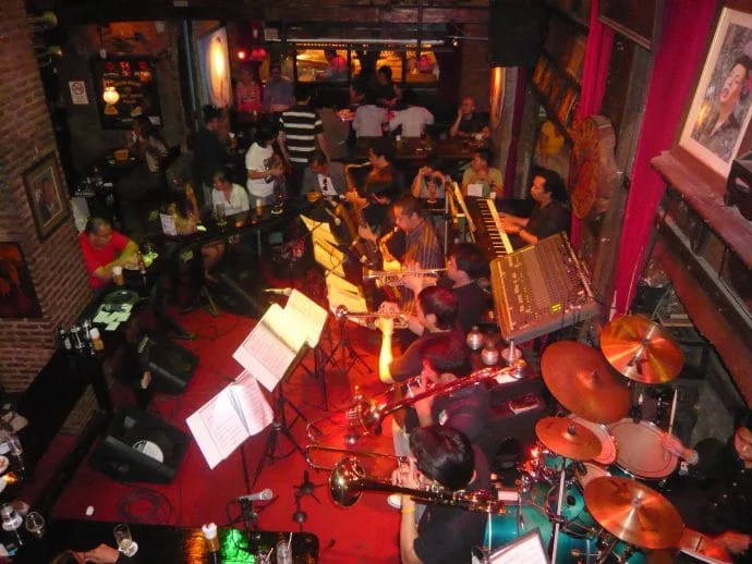 saxophone bar interior bangkok
