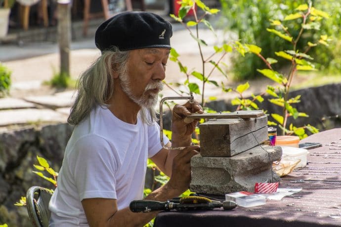 artiste chemin de la philosophie - kyoto