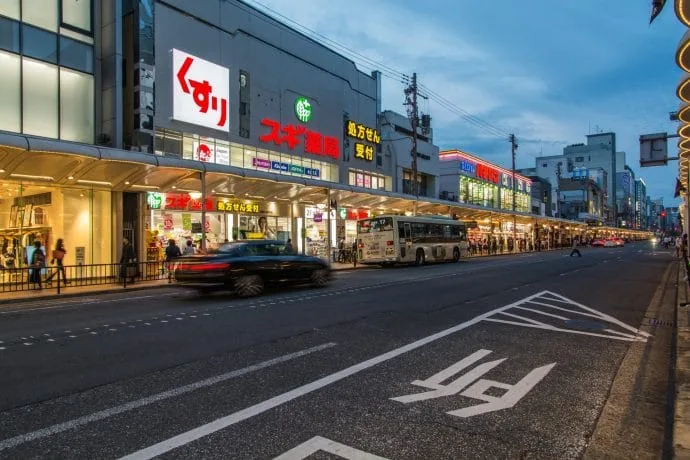 traffic-free avenue kyoto