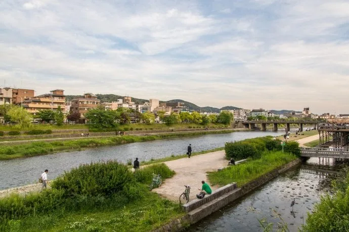 kamo river bank