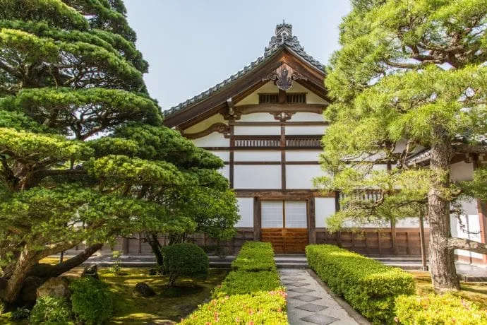 entrance ginkaku-ji silver pavilion - kyoto