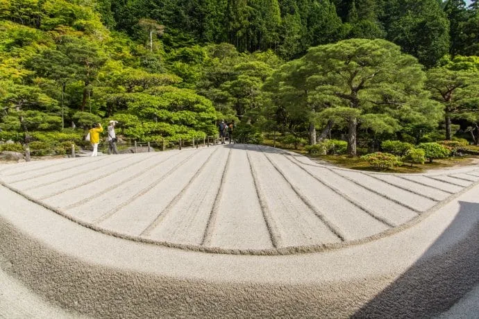 silver sea garden ginkaku-ji - kyoto
