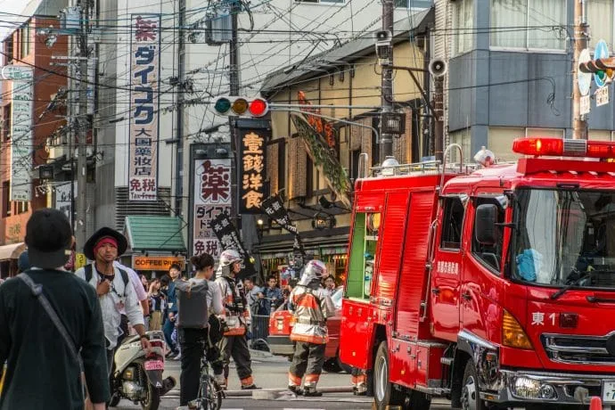 kyoto shijo dori fire