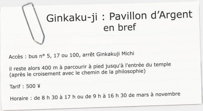 useful information ginkaku-ji kyoto