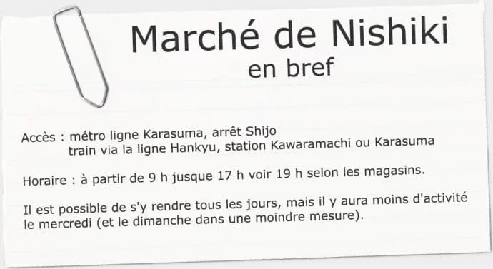 useful information walking nishiki kyoto