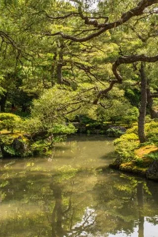 ginkaku-ji temple garden silver pavilion - kyoto