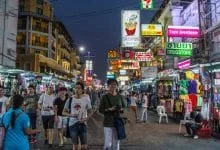 khao san road night bangkok