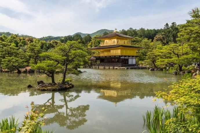 kinkaku-ji pavilion or kyoto