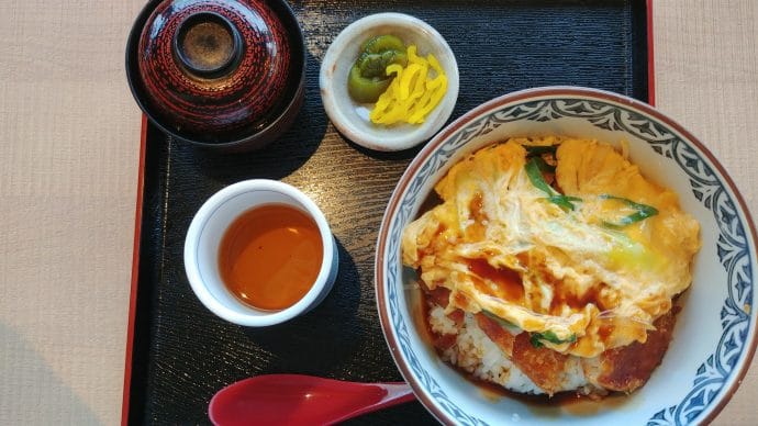Japanese katsudon dish