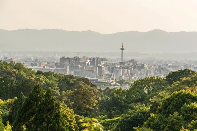 view of kyoto - kiyomizu dera temple